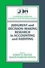 Robert H. Ashton (red.): Judgment and Decision-Making Research in Accounting and Auditing