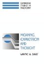 Wayne A. Davis: Meaning, Expression and Thought