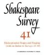 Stanley Wells (red.): Shakespeare Survey: Volume 41, Shakespearian Stages and Staging (with a General Index to Volumes 31-40)