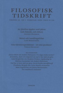 Jens Johansson (red.): Filosofisk tidskrift 1/2020