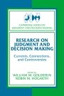 William M. Goldstein (red.): Research on Judgment and Decision Making
