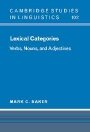 Mark C. Baker: Lexical Categories