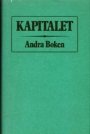 Omslag: Kapitalet. Kritik av den politiska ekonomin. Andra boken