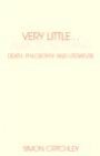 Omslag: Very Little ... Almost Nothing: Death, Philosophy and Literature