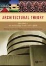 Omslag: Architectural Theory: Volume II: An Anthology from 1871 to 2005