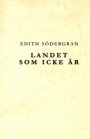 Omslag: Landet som icke är