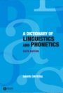 Omslag: A Dictionary of Linguistics and Phonetics