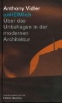 Omslag: Unheimlich: Über das Unbehagen in der modernen Architektur