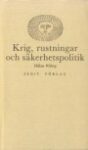 Omslag: Krig, rustningar och säkerhetspolitik