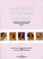 Omslag: Nuestra voz: Volume 4 (Notre voix, Our Voice)