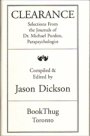 Omslag: Clearance: Selected Journals of Dr Michael Purdon