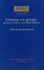 Omslag: L’analogie et le probable: pensée et écriture chez Denis Diderot