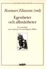 Omslag: Egenheter och allmänheter