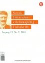 Omslag: Norsk Litteraturvitenskapelig Tidsskrift 2/2010