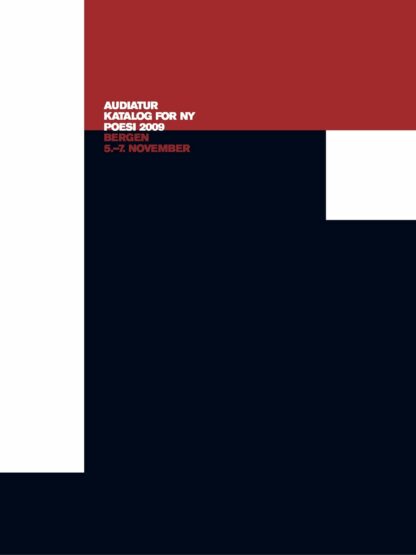 Omslag: Audiatur – Katalog for ny poesi, 2009 [e-bok]