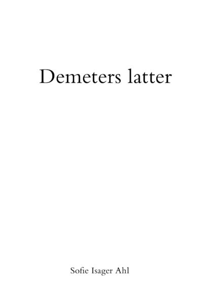 Omslag: Demeters latter