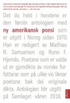 Omslag: Ny amerikansk poesi