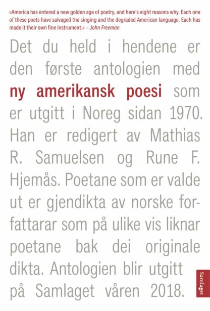 Omslag: Ny amerikansk poesi