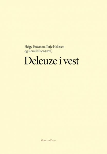 Omslag: Deleuze i vest