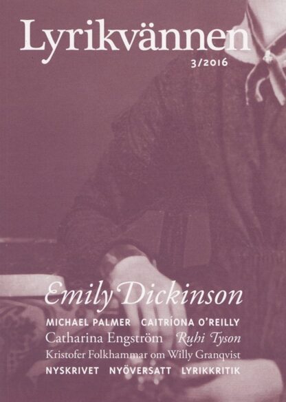 Omslag: Lyrikvännen 3/2016: Emily Dickinson
