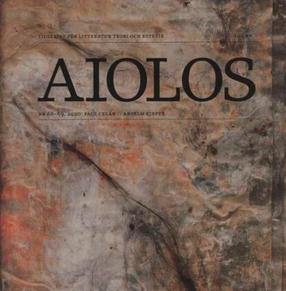 Omslag: Aiolos 68-69: Paul Celan / Anselm Kiefer