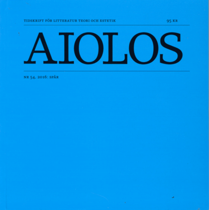Omslag: Aiolos 54: Spår