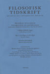 Omslag: Filosofisk tidskrift 4/2019