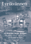 Omslag: Lyrikvännen 1/2016: 10 poeter från Québec