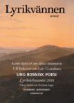 Omslag: Lyrikvännen 1/2017: Ung bosnisk poesi