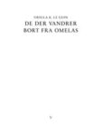 Omslag: De der vandrer bort fra Omelas