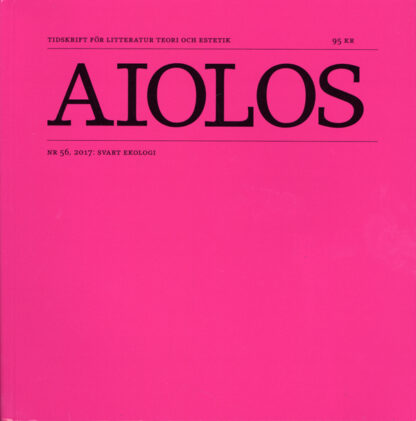 Omslag: Aiolos 56: Svart ekologi