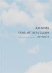 Omslag: En dramatikers dagbok 2015-2019