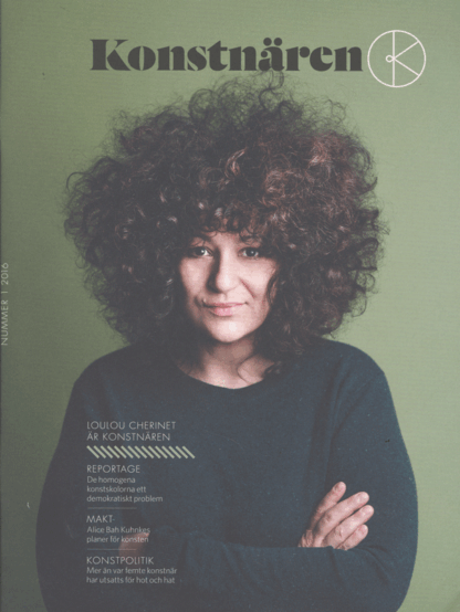 Omslag: Konstnären 1/2016