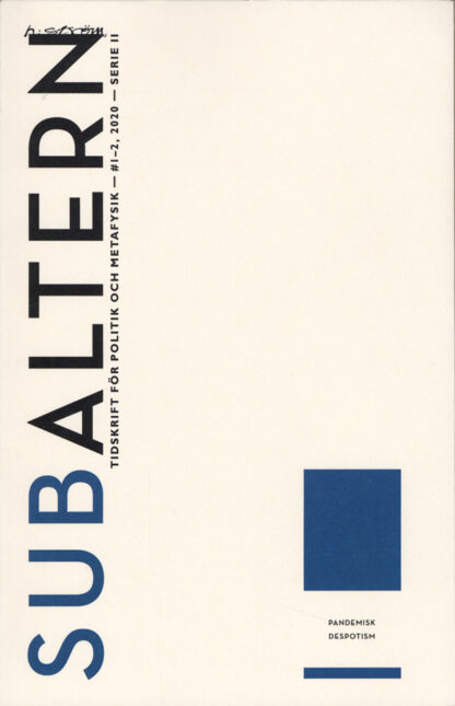 Omslag: Subaltern 1/2020