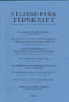 Omslag: Filosofisk tidskrift 2/2019