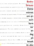 Omslag: Dette minnet om en som bare var en dag på besøk