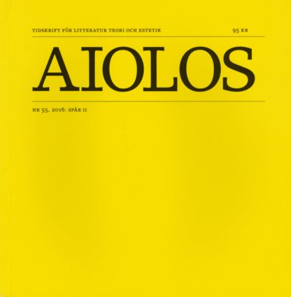Omslag: Aiolos 55: Spår II