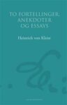 Omslag: To fortellinger, anekdoter og essays