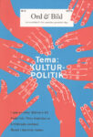 Omslag: Ord & Bild 5/2019: Kulturpolitik