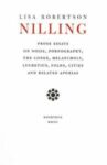 Omslag: Nilling: Pose Essays on Noise, Pornography, The Codex, Melancholy, Lucretius, Folds, Cities and Related Aporias