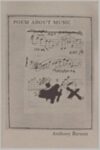 Omslag: POEM ABOUT MUSIC