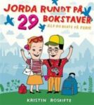 Omslag: Jorda rundt på 29 bokstaver; Alf og Beate på ferie