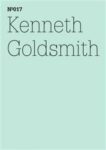 Omslag: Kenneth Goldsmith: Letter to Bettina Funcke