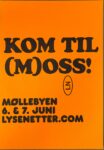 Kom til (M)oss! (Orange): SKAMLYSE NETTER 25: Plakat (riso)
