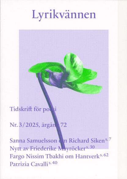 Lyrikvännen 3 / 2025